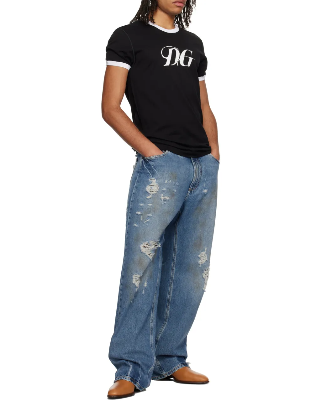 Dg Printed Crewneck T-Shirt