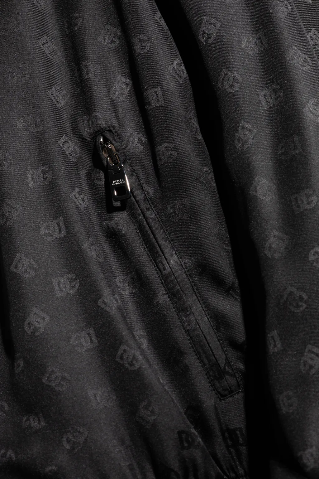Logo Jacquard Zipped Bomber Jacket