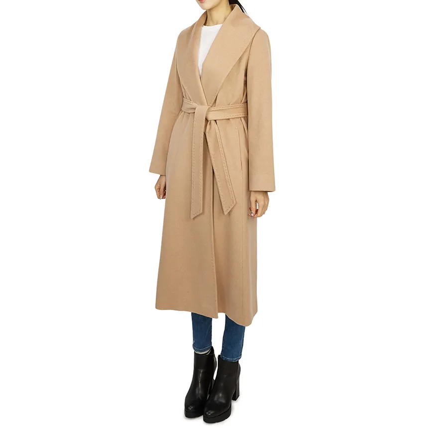 Long-Sleeved Lapel Coat