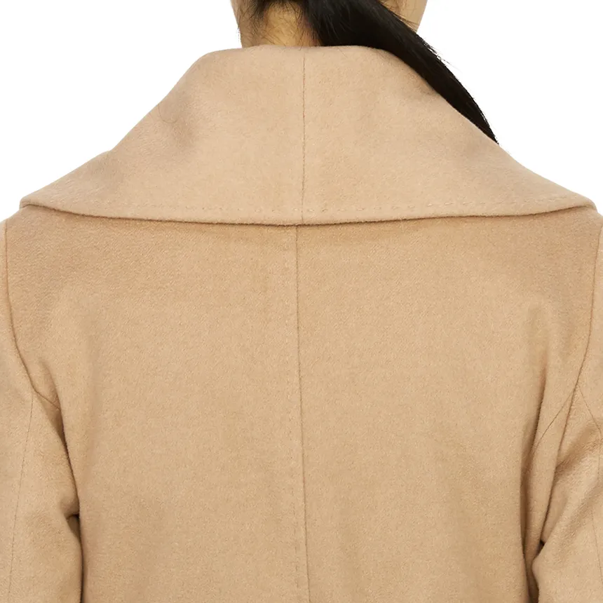 Long-Sleeved Lapel Coat