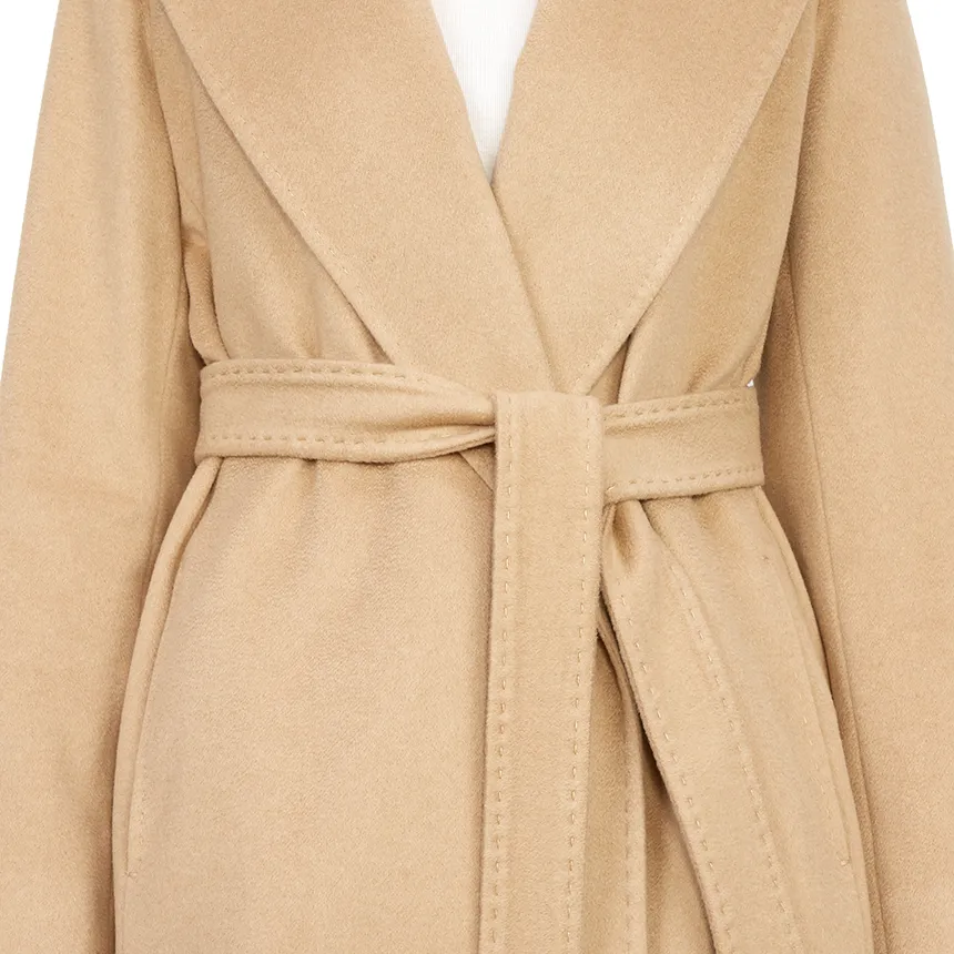 Long-Sleeved Lapel Coat