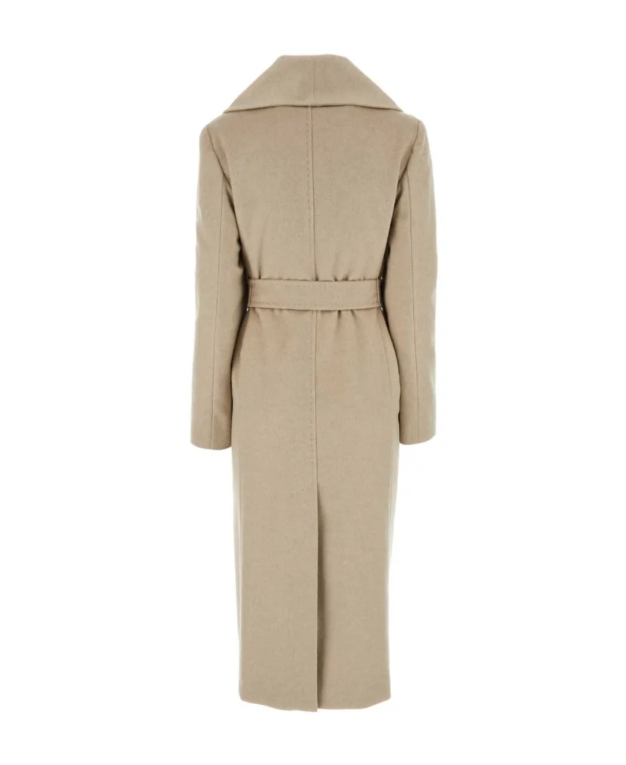 Long-Sleeved Cashmere Coat