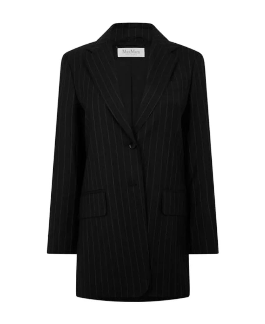 Vertical Striped Suit Coat