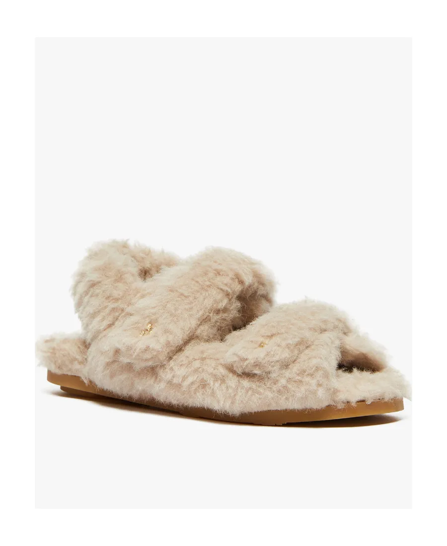 Teddy Touch-Strap Slippers