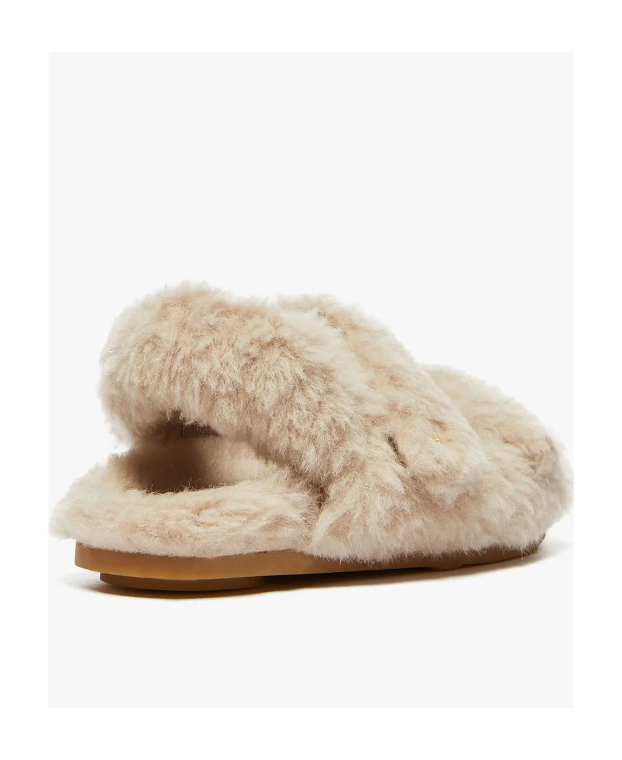 Teddy Touch-Strap Slippers