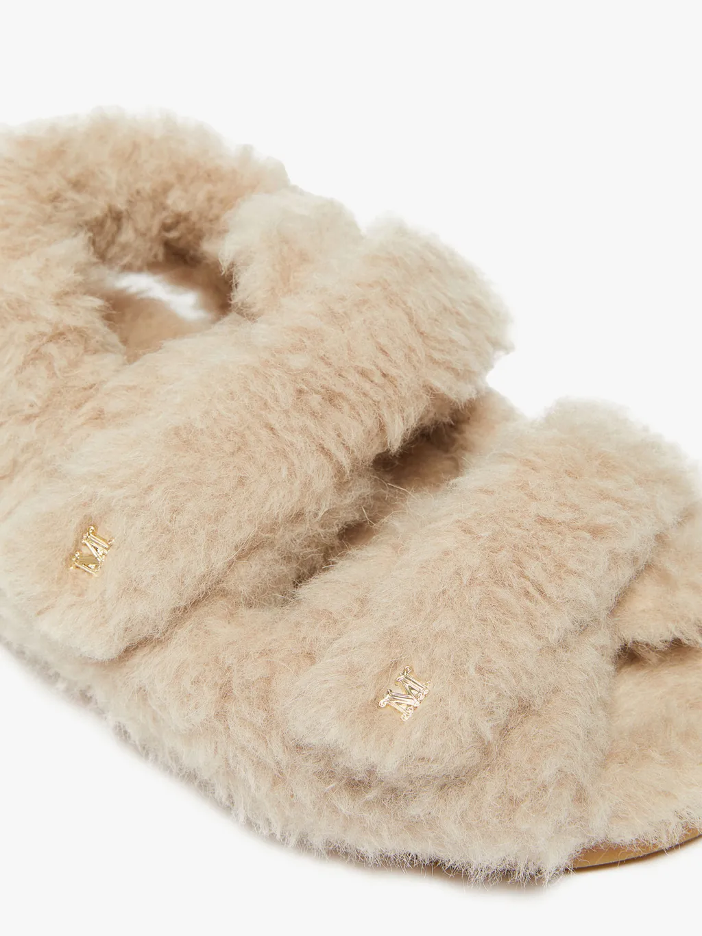 Teddy Touch-Strap Slippers