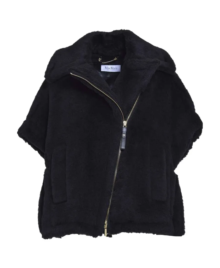 Lapel Zipper Cape