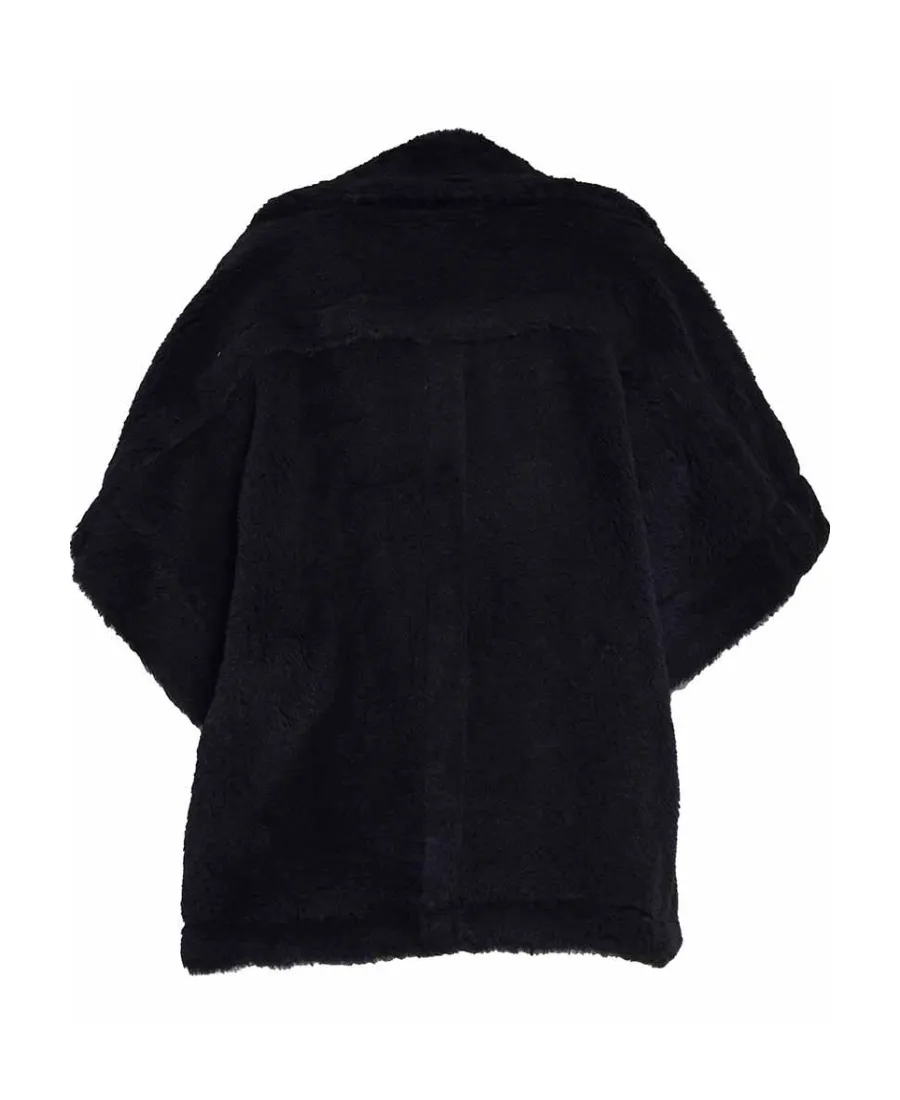 Lapel Zipper Cape
