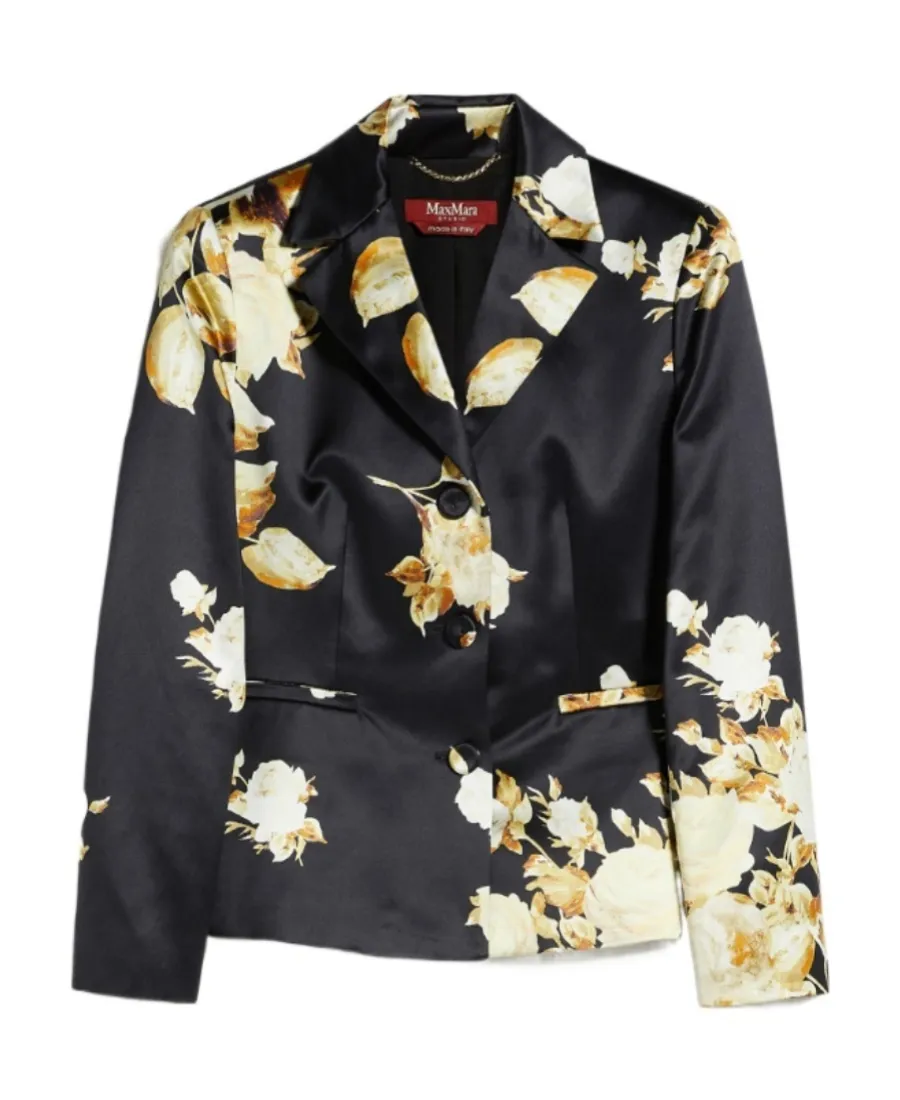 Printed Duchess Suit Jacket