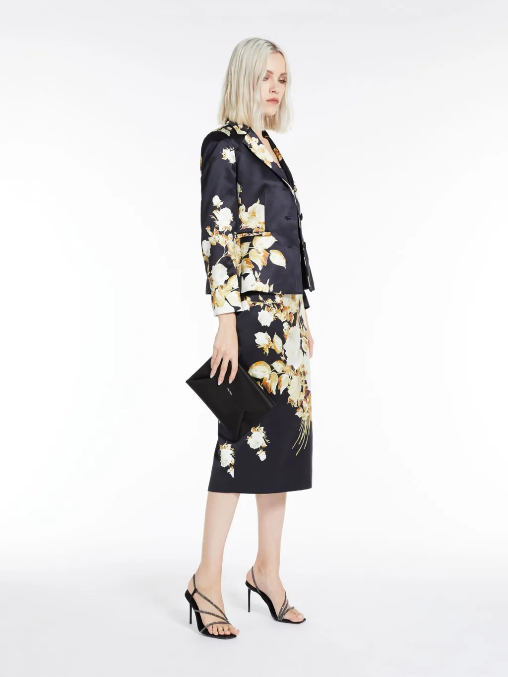 Printed Duchess Suit Jacket