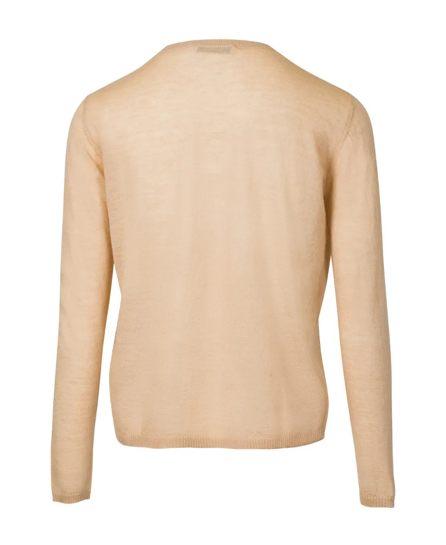 Round-Neck And Long-Sleeved Sweater