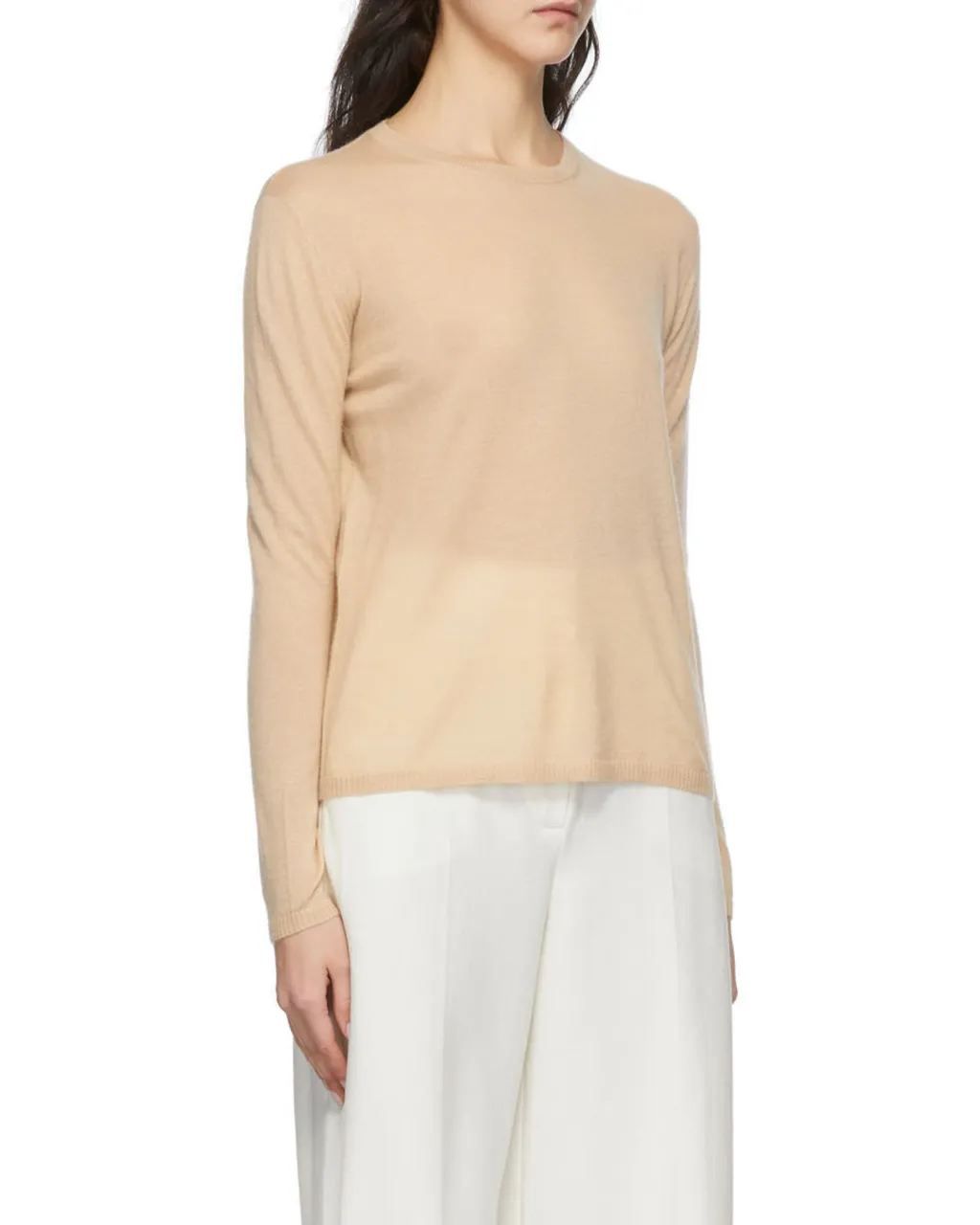 Round-Neck And Long-Sleeved Sweater