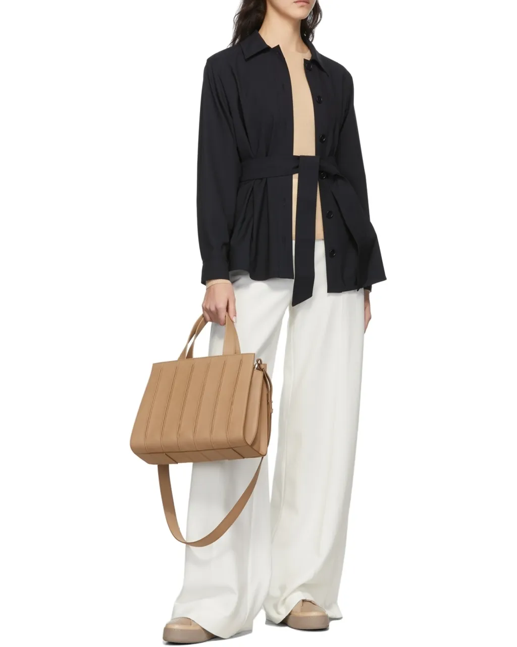 Round-Neck And Long-Sleeved Sweater