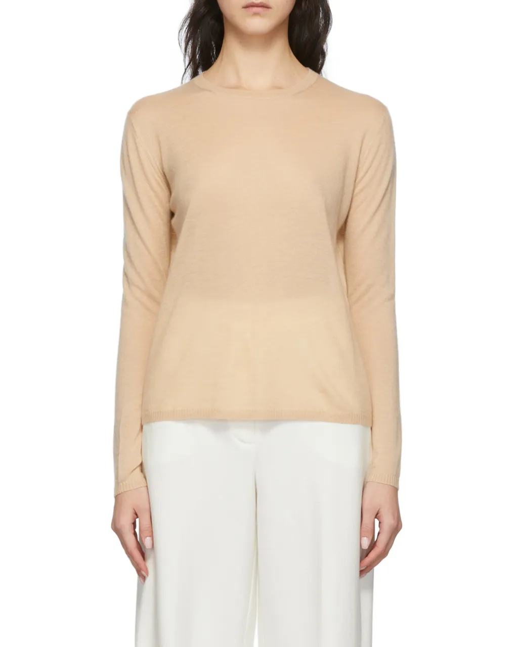 Round-Neck And Long-Sleeved Sweater