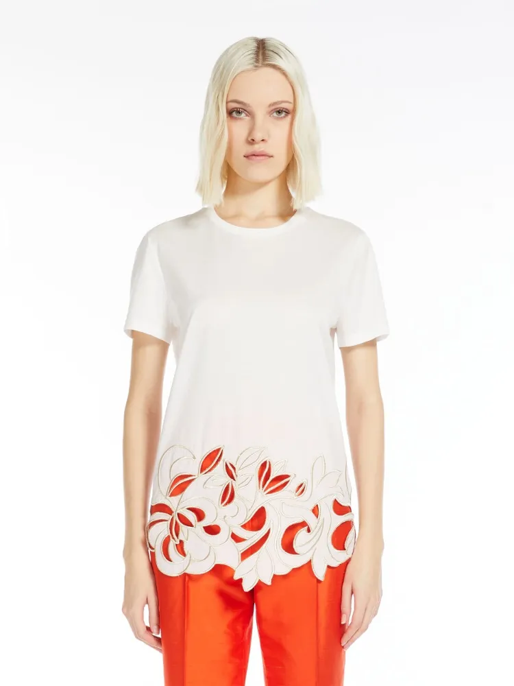 Embroidered Decorative T-Shirt