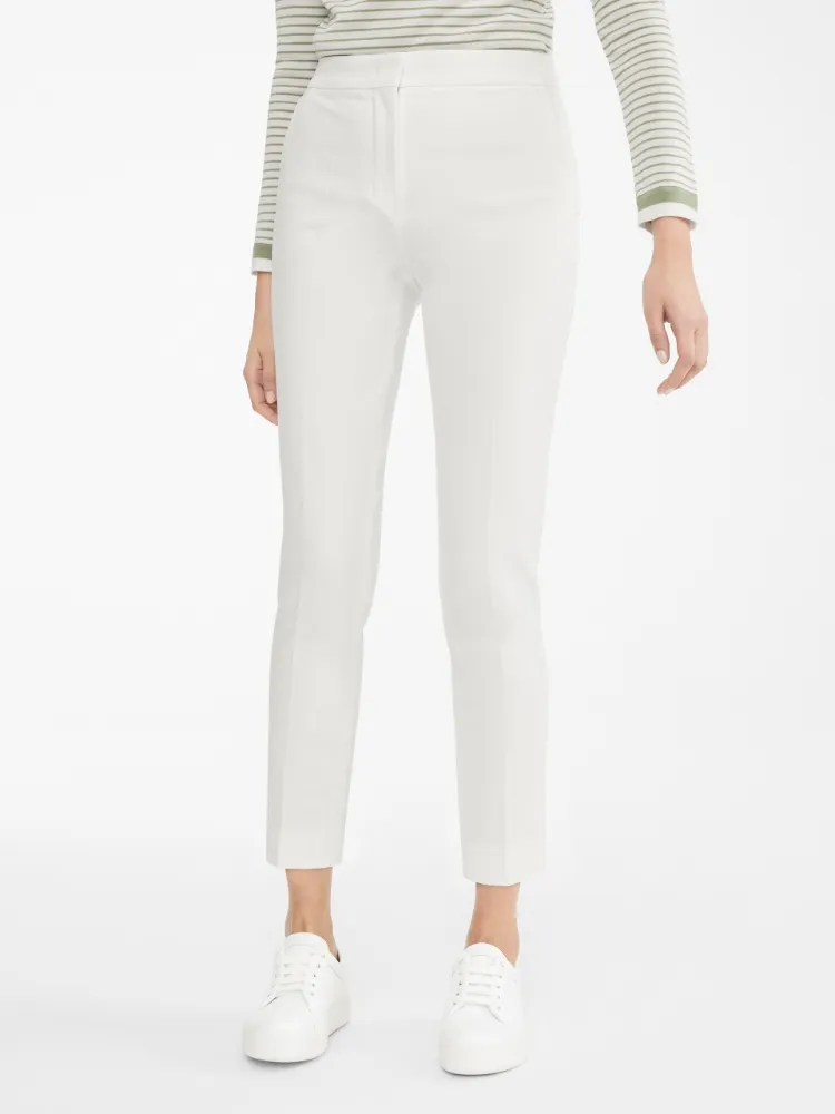 Mid-Rise Cropped Trousers