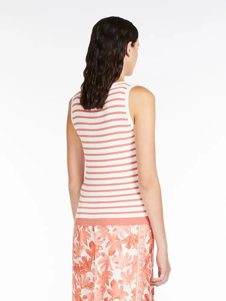 Striped Knitted Tank Top