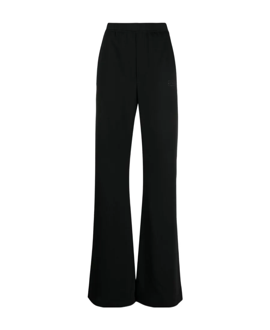 Logo-Print Flared Trousers