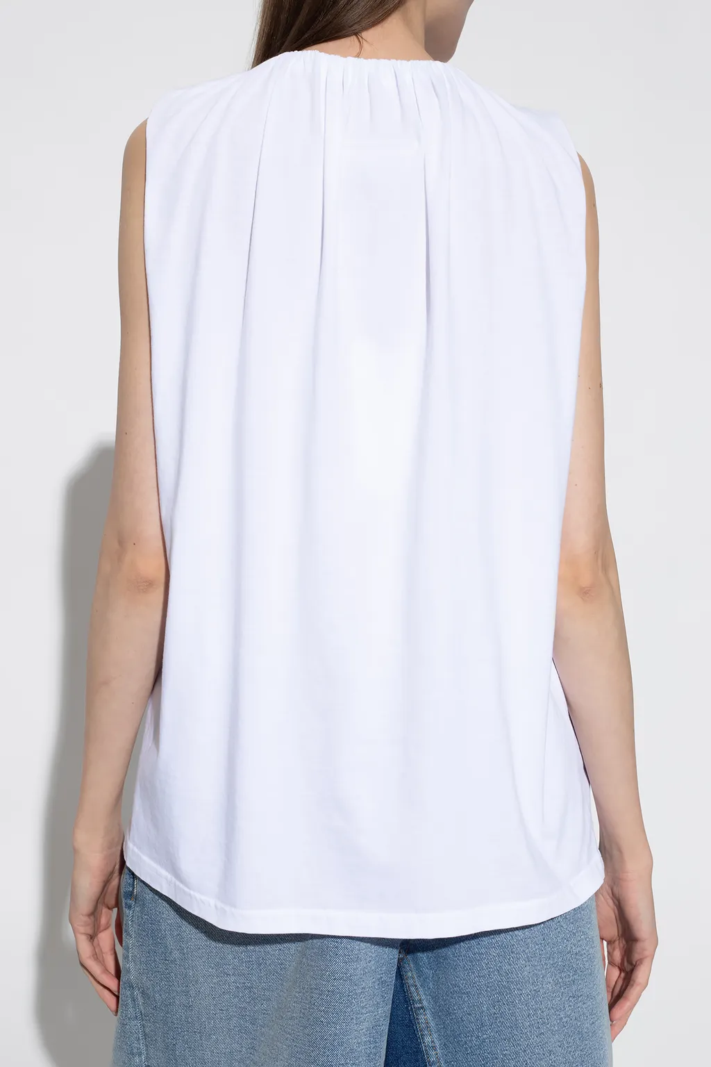 Ruched Sleeveless Top