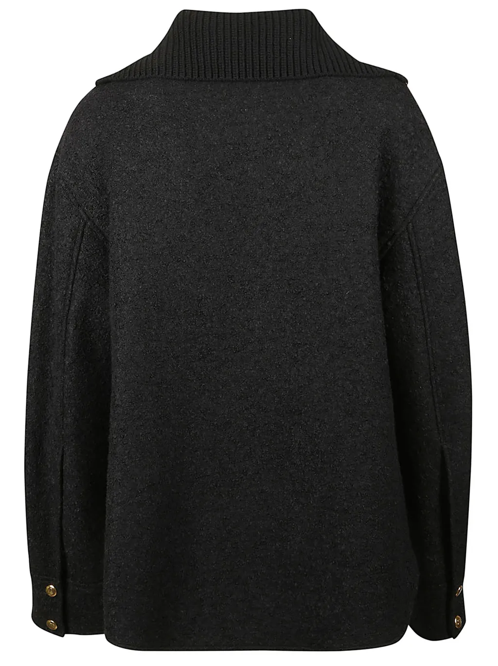 Logo Patch Zip-Up Shirt