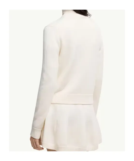 Logo Patch Knit Long-Sleeve Top
