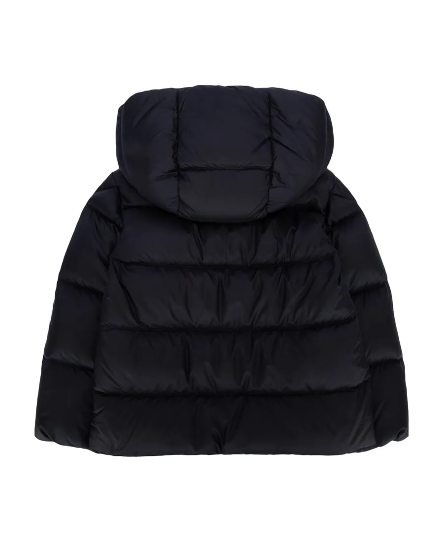 Zippered Hooded Down Jacket