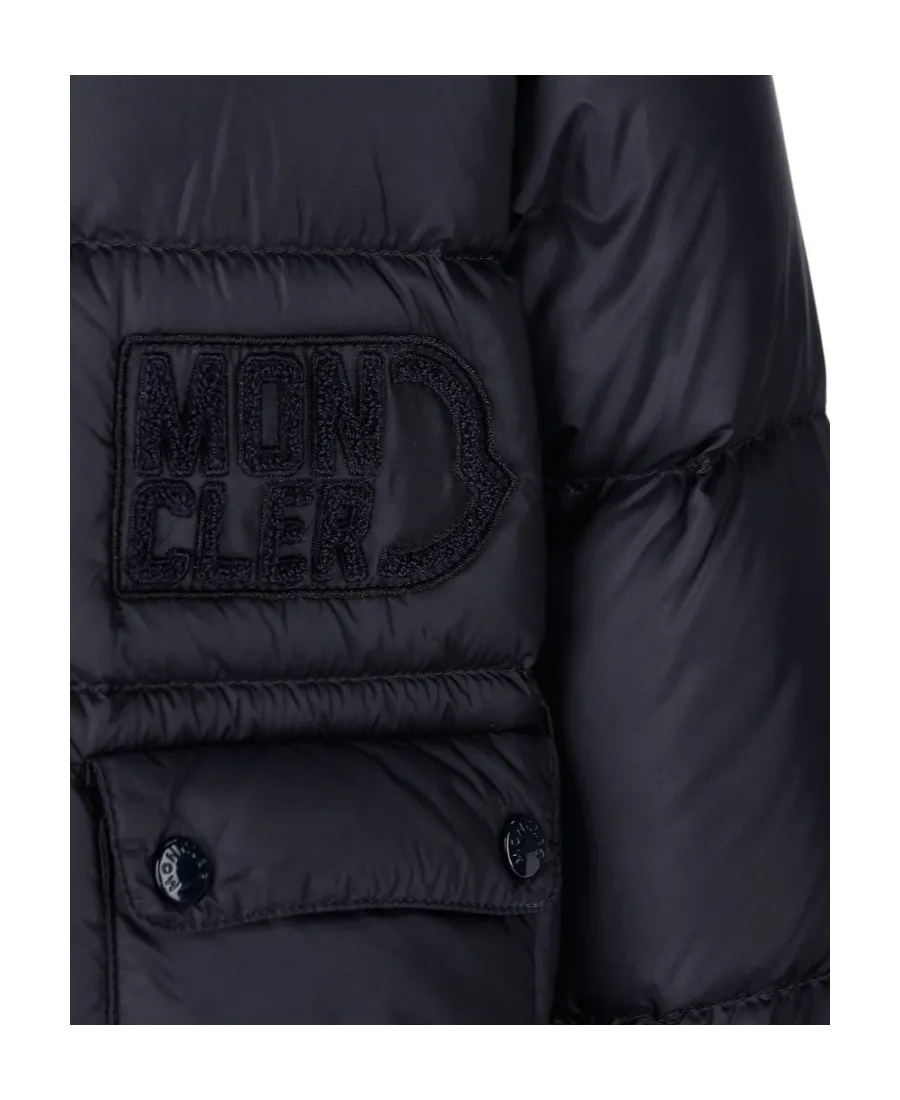 Zippered Hooded Down Jacket