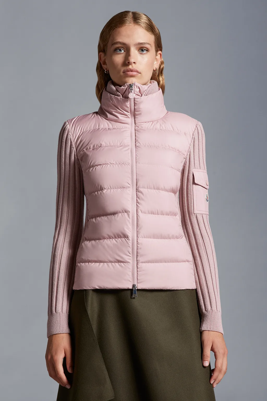 Padded Wool Cardigan