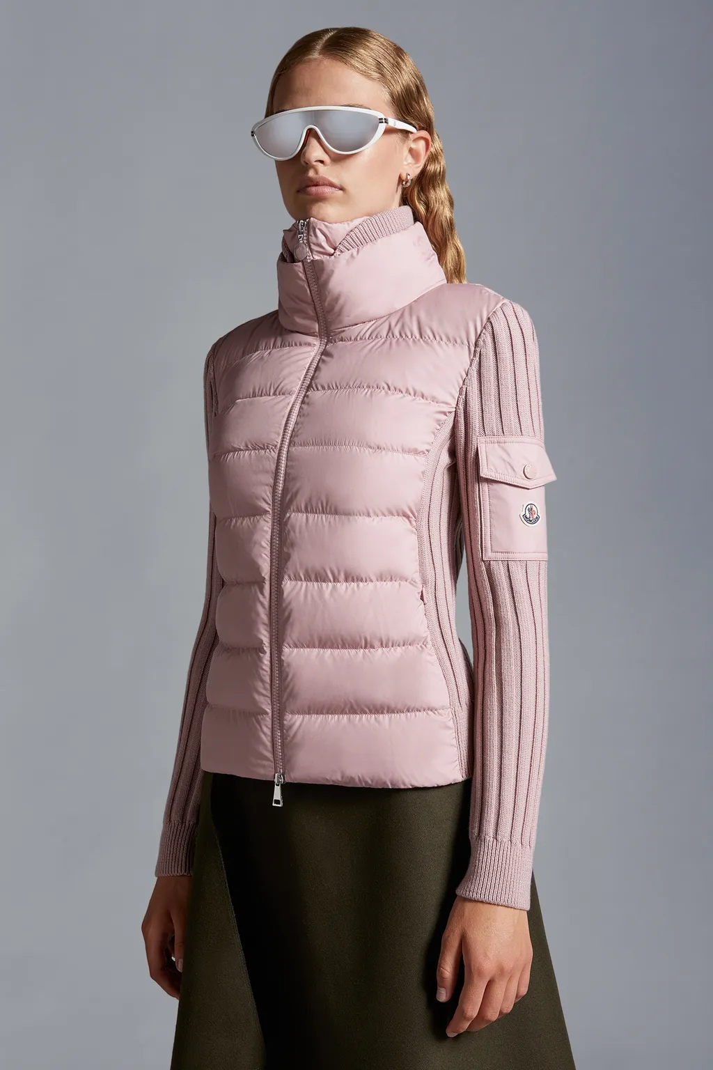 Padded Wool Cardigan