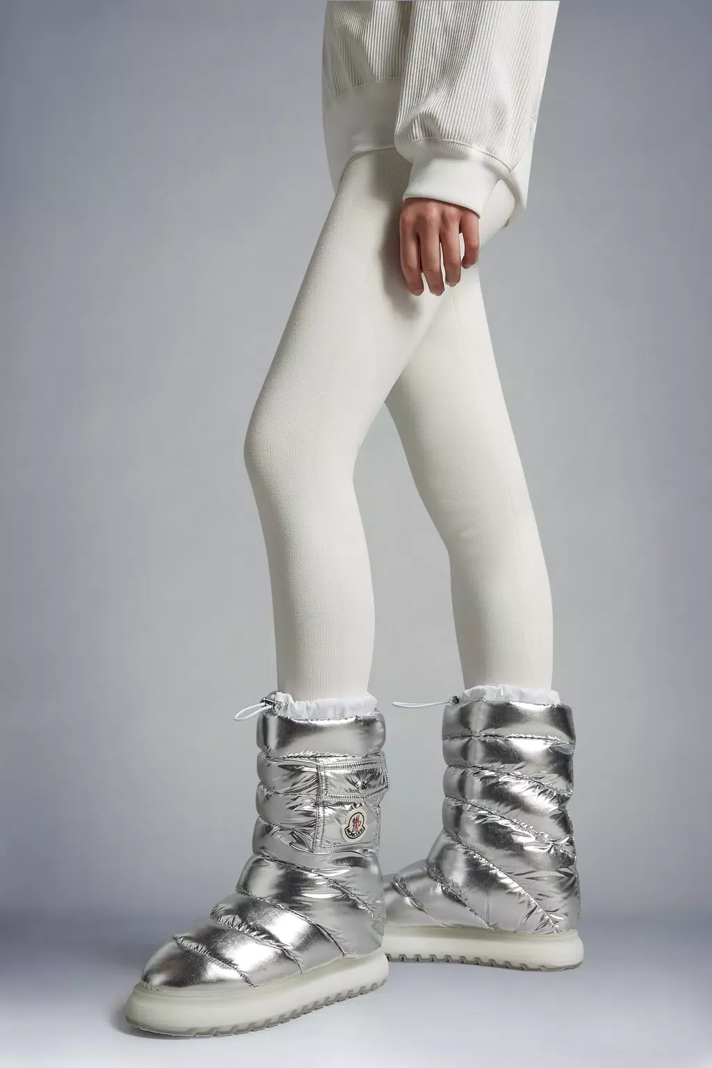 Logo Patch Puffer Boots