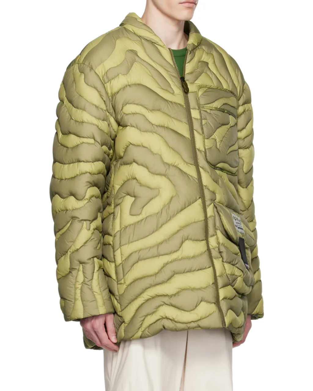 Down Jacket With Logo Affixed