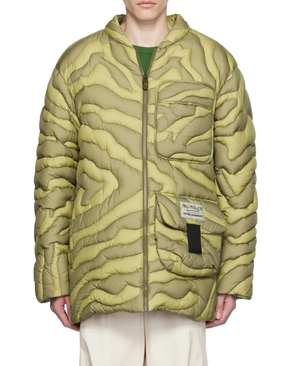 Down Jacket With Logo Affixed