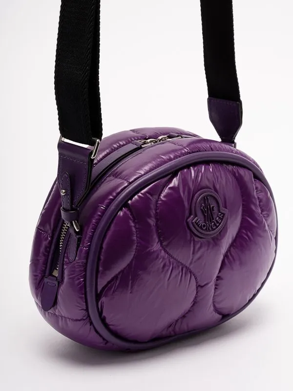 Logo Patch Zip-Up Shoulder Bag