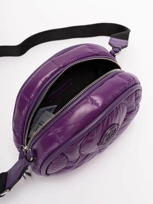 Logo Patch Zip-Up Shoulder Bag