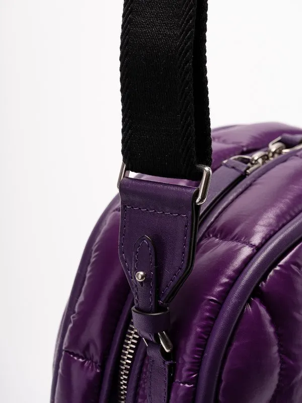 Logo Patch Zip-Up Shoulder Bag