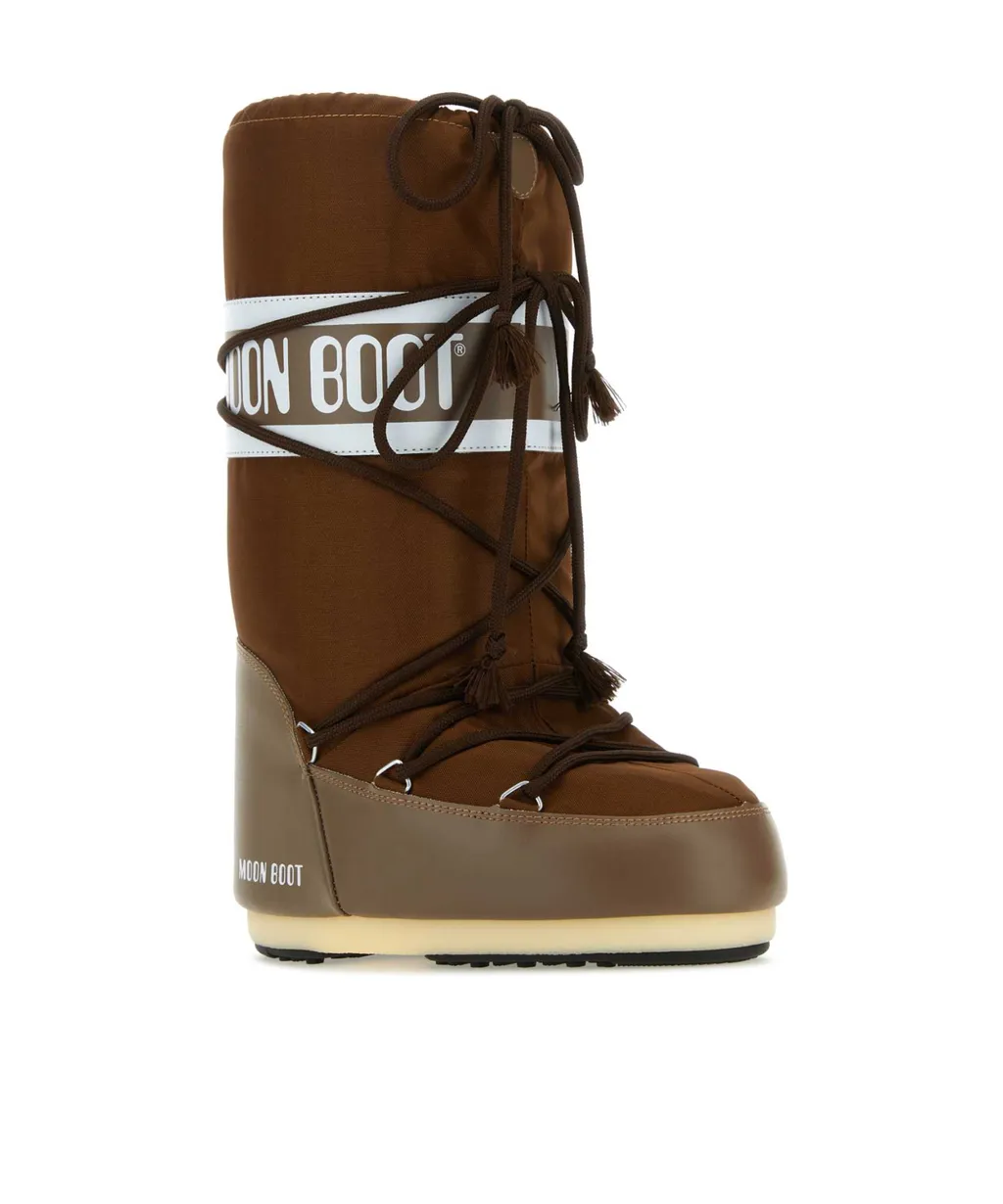 Icon Logo Printed Lace-Up Boots