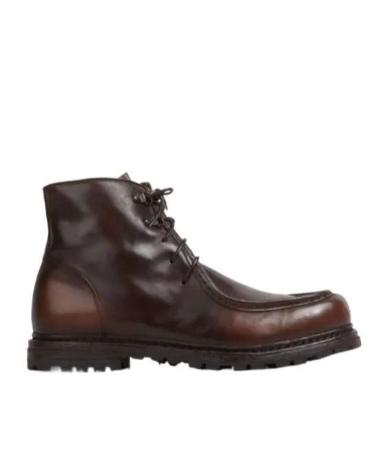 Round-Toe Leather Boots