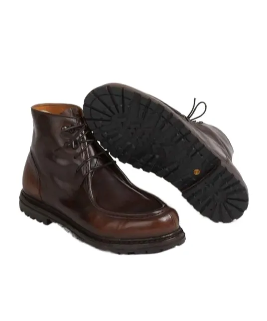 Round-Toe Leather Boots