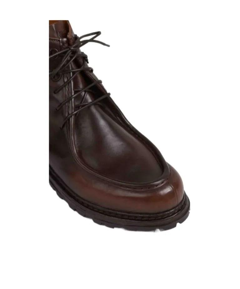 Round-Toe Leather Boots