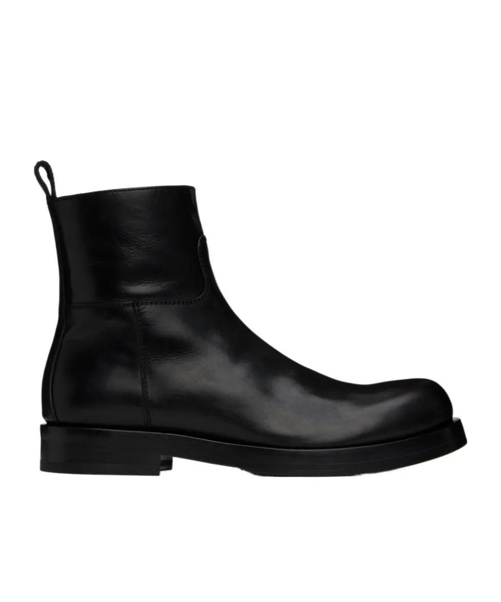 Round Head Side Zipper Boots