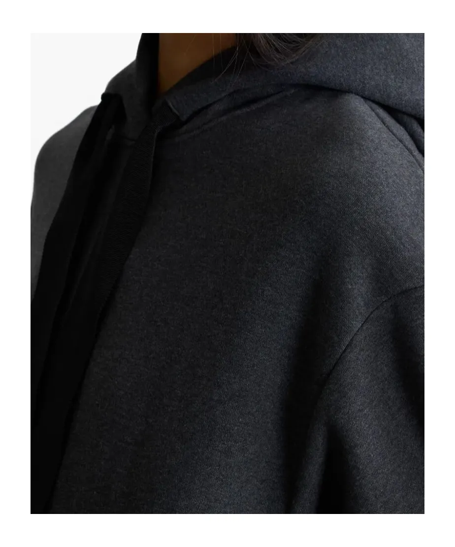 Hooded Ruffle-Hem Dress