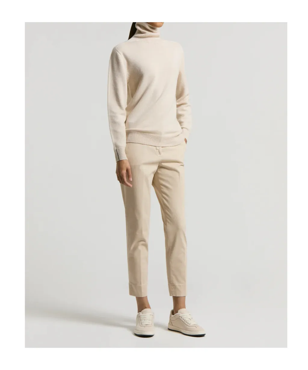 Ruffled Fabric Trousers