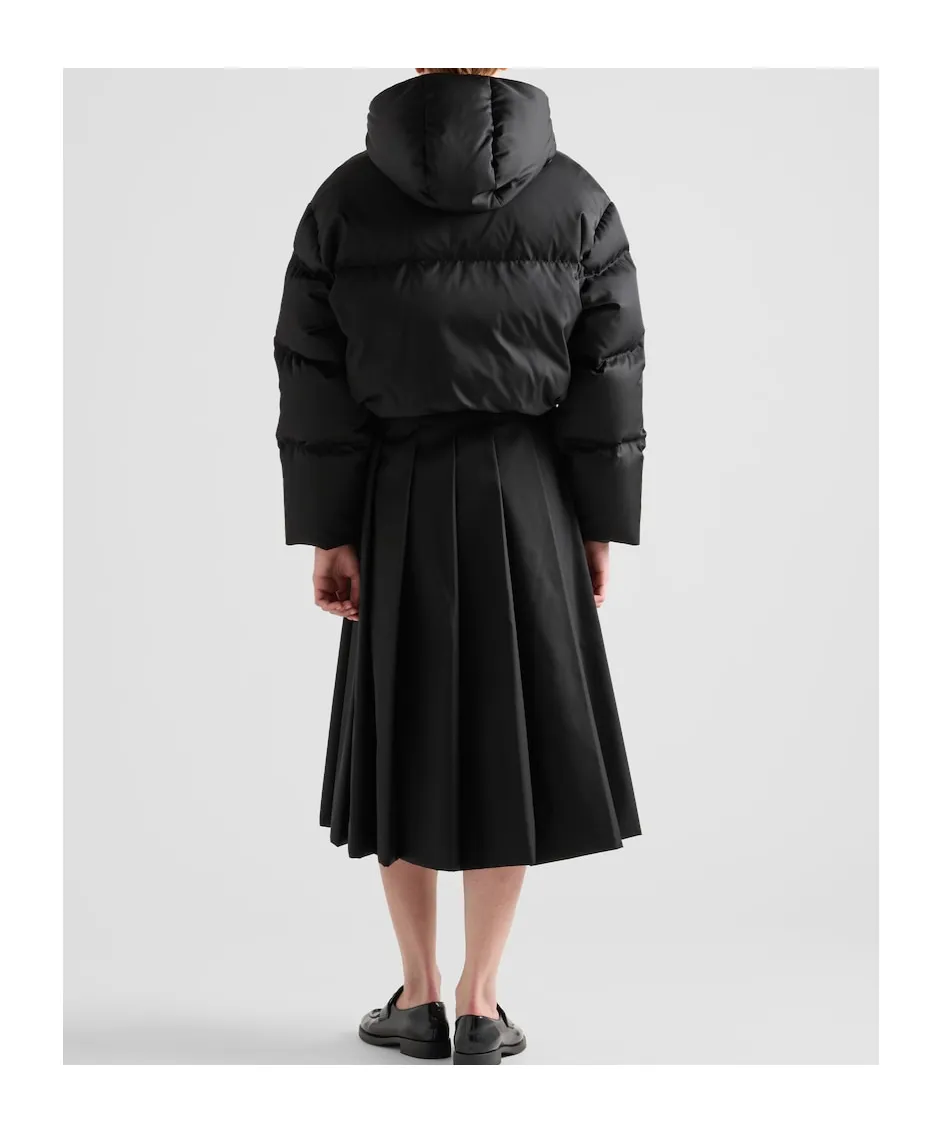 Re-Nylon Cropped Down Jacket