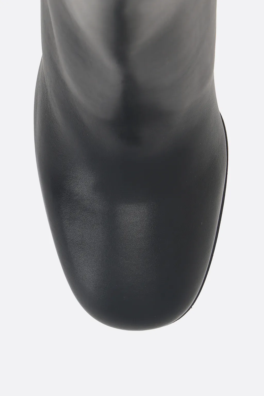 Triangle-Logo High-Heeled Boots