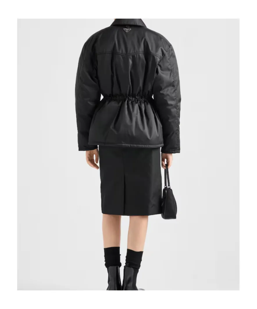 Drawstring Buttoned Down Jacket
