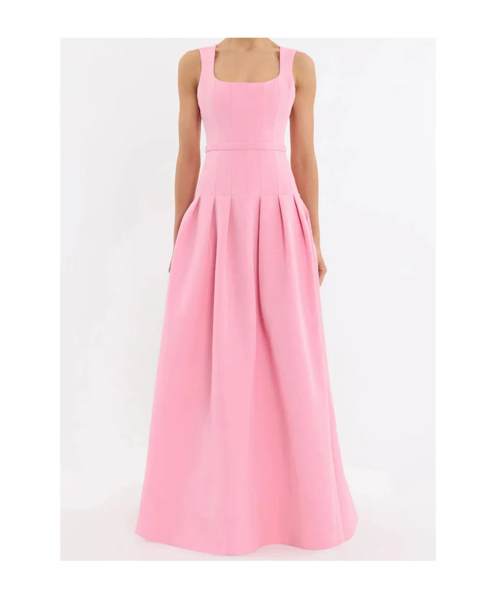 Pleated Amaro Dress