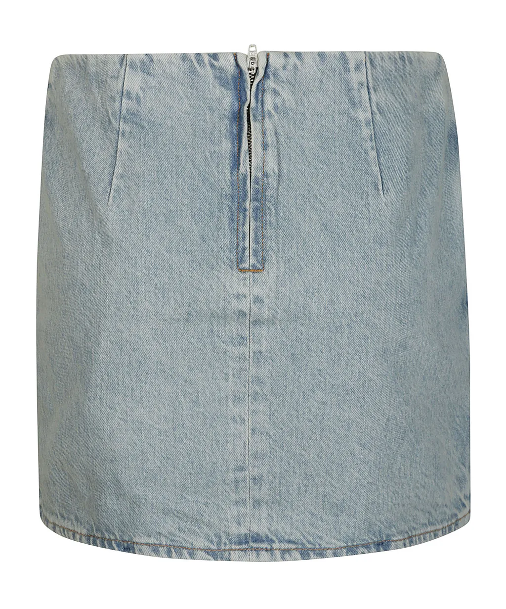 Irregular Denim Skirt