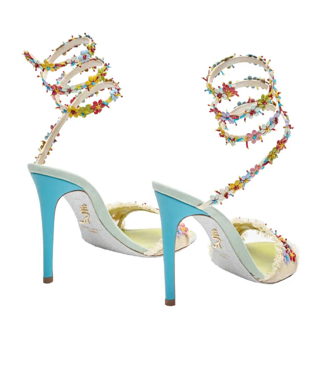 Round-Toe High-Heeled Sandals