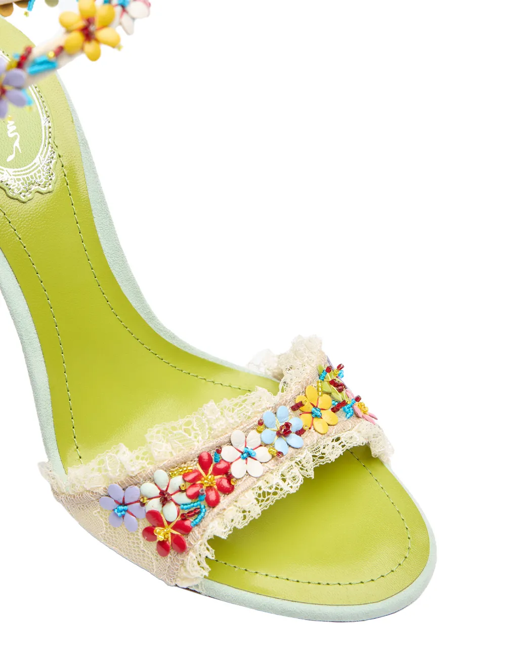 Round-Toe High-Heeled Sandals