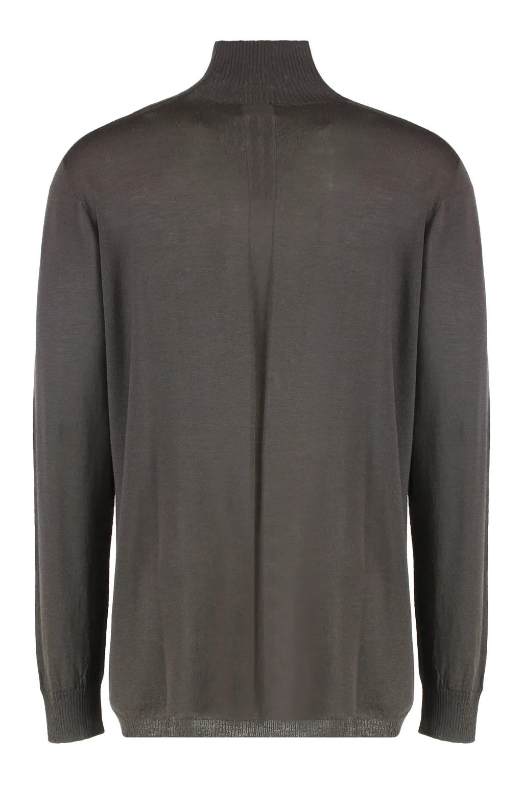 Rick Owens Concordians Oversized Turtle In Dark Dust Ribbed Knit